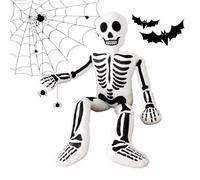 Generico Skeleton Plush Pillow, Soft Halloween Skull Toy, 15.75in Ergonomic Design, Spooky Holiday Decoration, Cute Throw Pillow for Sofa, Couch, Bed, Living Room, Bedroom, Workplace, Travel
