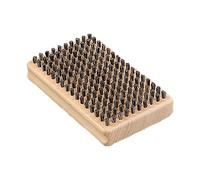 Generico Ski Wax Brush - Wood 12x7x3cm | Snowboard Waxing Brush Tool, Multi Wire Cleaning Brushs Set | for Ski Board Polishing Wax Removal Sanding Care Equipment Winter Sports Accessories