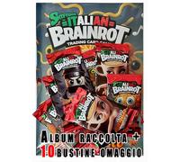 Generico SKIFIDOL ITALIAN BRAINROT Album esclusivo + 10 Bustine Sigillate - Trading Card Game Collezione 2024