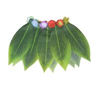 Generico Skirt Foglie - Costume Hawaiano Verde, Vestito Da Spiaggia Di Fiori Tropicale | Accessorio Per Abiti Da Fantasioso, Abbigliamento Ispirato Alla Natura Per La Danza Del Cosplay Teatrale, Fest