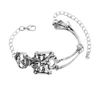 Generico Skull Bracelet, Gothic Bracelets For Women Adjustable Open Cuff