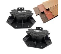 Generico Slab Support Slab Shed Base System Bearing Pedestal Decking | 2pcs Multifunctional Wear-Resistant Flooring System for Your Terrace Substructure Made Of Wood WPC Or Aluminium Deck