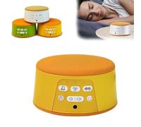 Generico Sleep White Noise Machine,Mini Portable White Noise Machine USB Rechargeable, with 21 Soothing Non-looping Sounds, Timer & Fade-Out | Portable for Sleeping (Orange)