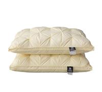 Generico Sleephaven Pillow, Luxury Plush Soft Bed Pillows, 2025 New Ergonomic Design, Soft Support That Retains Shape, for Side, Back or Stomach Sleepers (2pcs,Yellow,Low pillow)