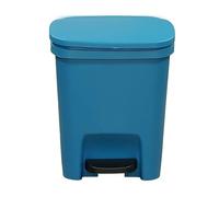 Generico Slim Trash Can - Odor Protected Lid, Rectangular Garbage Bin | Step On Trash Can System, Efficient Space Saving Waste Management Solution for Kitchen Bathroom Office Home Use