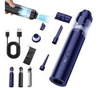 Generico Slim V8 Mate Cordless Car Vacuum High Power 19000Pa, with Enhanced Dual Power, Mini Handheld Vacuum Cleaner, Wireless Handheld Car Vacuums Cleaner, Easy Cleaning, for Cars, Home (blue)