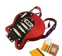Generico Sling Bag, Guitar Handbag Sling Pouch Travel Backpack, Large Tote with Zipper, Trendy Lightweight Design, Comfortable Adjustable Strap, Outdoor Shopping Daily Work School, 31x28x8cm