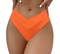 Generico Slip Bikini Donna Mare Senza Cuciture Lavabile Costume Mare Bikini Triangolo Brasiliana Vita Alta Curvy Tanga Bagno Taglie Forti Cotone Costumi Nuoto Sportivi Nero Mutande Slip Spiaggia Surf