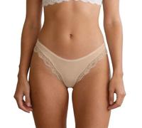 Generico Slip da Donna in Microfibra Traspirante con Bordo in Pizzo Elastico, Cuciture Piatte per vestibilità Invisibile e Rete Modellante per levigare la Pelle, Taglie dalla S alla XL (Khaki, L)
