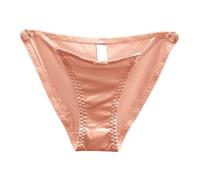 Generico Slip Donna Cotone,Intimo Sexy Scavato con Fiocco Francese per Donna con Superficie in Raso Senza Cuciture A Vita Bassa E Pantaloni A Triangolo Abbottonati con Puro Desiderio di Amore