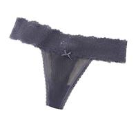 Generico Slip Donna,Lace Ladies Solid Colour Breathable Ladies Underwear Mutande 4 Anni Bianche(Dark Blue,S)