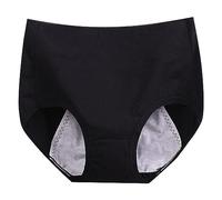 Generico Slip per Ciclo Mestruale Donna Curvy, Invisibile Lavabili Mutande Mestruali Donna Vita Alta, Tinta Unita Slip Donna Elegante Taglie Forti Mutande Costume Assorbenti
