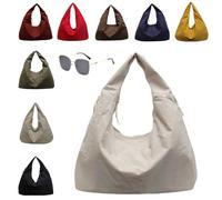 Generico Slouchy Tote Bags Men Women Large Shoulder Bags for Travel Commute,Waterproof,Large Capacity (white)