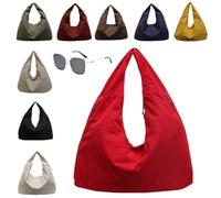 Generico Slouchy Tote Bags Men Women Large Shoulder Bags for Travel Commute,Waterproof,Large Capacity (red)