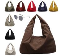 Generico Slouchy Tote Bags Men Women Large Shoulder Bags for Travel Commute,Waterproof,Large Capacity (brown)