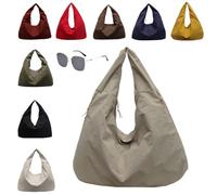 Generico Slouchy Tote Bags Men Women Large Shoulder Bags for Travel Commute,Waterproof,Large Capacity (khaki)