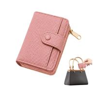 Generico Small Bifold Wallet PU Leather Bifold ID Window Coin Purse