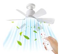 Generico Small Ceiling Fan With Light | Led Socket Ceiling Fan Lamp Combo | Screw In Bulb With 3 Speeds Silent Cooling Supplies For Women Men Outdoor Kitchen Farmhouse Garage Home Porch
