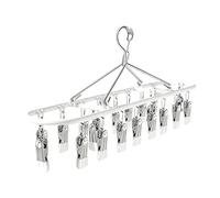Generico Small Clothes Drying Rack - Non-Slip Rustproof with Clips - Underwear Hanger Laundry Drying Rack | for Bra Towel Clothing Home Apartment Dorm Indoor Outdoor Travel