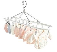 Genérico Small Clothes Drying Rack - Stainless Steel Portable Space Saving Laundry Rack, Underwear & Clothing Hanger for Indoor Outdoor Use, Travel, Apartment, Dorm & Home Organization