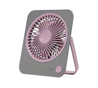 Generico Small Desk Fan | Rechargeable Quiet 4-speed Foldable Appliance