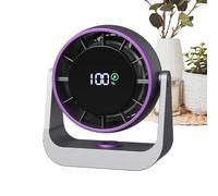 Generico Small Desk Fan USB Rechargeable LED Display Touch Control 1 Piece