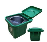 Generico Small Desk Trash Can with Lid - Anti-Spill Funny Ashtray
