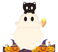Generico Small Figurines for Phone, Halloween Ghost Mini Figures, Peel-And-Stick Decorations Smartphone, Tablet, Car Dashboard, Cute Halloween Accessories Men And Women Kids Adult More