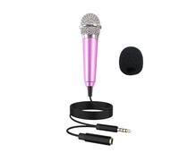 Generico Small Microphone, Portable Voice Mics, Compact Vlogging Microphone, 0.71x2.28 inches Plug-and-Play Design, Audio Amplifier for Singing, Podcasting, Recording and Speaker Use