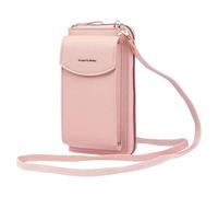 Generico Small Phone Bag - Compact Zipper PU Purse for Women Students Travelers Work Commuting, Lightweight Mini Shoulder Bag with Adjustable Strap, Soft Leather Material, Convenient Travel Use
