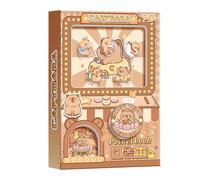 Generico Small Pocket Notebook, Capybara Gachapon Toy, 5.31x3.74in Cute Stationery, Compact Writing Pad, Stress Design for Daily Journaling, School, Students, Women, Men, Boys