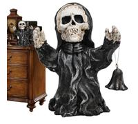 Generico Small Resin Skeleton Statue, Gothic Horror Ghost Skull