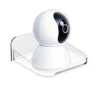 Generico Small Shelf Wall Mount, Tiny Floating Wall Shelf, Security Camera Bracket Holder with Rustproof Metal, Mount Display Space Saving Organizer for Window Apartment Renter Bedroom Dorm Bathroom
