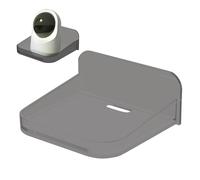 Generico Small Shelf Wall Mount, Tiny Floating Wall Shelf, Security Camera Bracket Holder with Rustproof Metal, Mount Display Space Saving Organizer for Window Apartment Renter Bedroom Dorm Bathroom