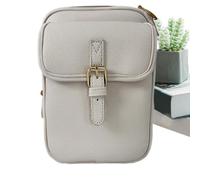 Generico Small Shoulder Bag, Anti-Theft Leather Pouch, Adjustable Strap Bag, Built-In Wallet with 10 Card Slots, Vintage Large Capacity Organizer, for Business, Wedding, Birthday