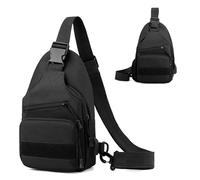 Generico Small Sling Bag, Single Shoulder Pouch, Wear-Resistant Fabric, Compact Lightweight Build, Adjustable Strap Fit, Perfect for Hiking, Camping, Jogging, Cycling and Daily Urban Travel