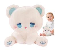 Generico Small Stuffed Bear, Plush Doll Toy, Cuddly Hugging, Soft Cozy Texture, Lightweight Portable Design, Ideal for Children Room Decoration and Party Favors, 3.94x3.94x8.66 Inches