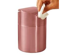 Generico Small Trash Bin Swing Top | Brushed Stainless Steel Garbage - 1.5L Wastebasket, Food Waste for Tabletop Countertop Use