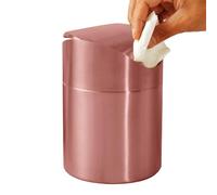 Generico Small Trash Bin Swing Top, Brushed Stainless Steel Garbage Cans, Waste Container Food Scraps and Recycling, Compact Tabletop Can for Kitchen, Countertop, Bathroom, Dorm