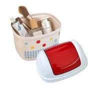 Generico Small Trash Can for Desk - Waste Bin with Lid Compact | Mini Garbage Container for Car Office Kitchen Bedroom Study Dorm Room Indoor