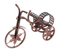 Generico Small Wine Rack - 36.5x28cm Metal Bicycle Tricycle Shaped Wine Storage Rack | Tabletop Wines Shelf For Collectible Figurines Bottles European Style Iron Home Decor