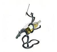 Generico Small Wine Rack - Iron Art Bottle Holder, Non Slip Display Stand, Stylish Storage for Wines Presentation | Ideal for Home Kitchen Dining Room Bar Restaurant Countertop Shelf Decoration