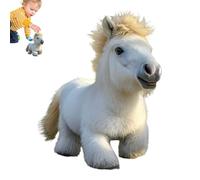 Genérico Smart Electric Simulation Horse Plush - Robot Horse | Compagno di peluche elettronico realistico, animale domestico robotico per compleanno, ragazze per bambini