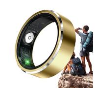 Generico Smart Health Ring - Metal Electronic Sleep & Activity Monitor Ring | Heart Rate Tracker for Swimming, Hiking, Workout, Travel, Daily Commute, and Men's Fitness