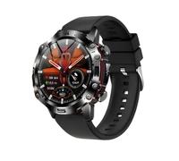 Generico Smartwatch con ECG, Misurazione Parametri Metabolici e Chiamata Bluetooth - Display AMOLED 1,43”, Sensori Salute Avanzati, IP67, Android/iOS (CINTURINO IN SILICONE, NERO)