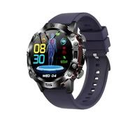 Generico Smartwatch con ECG, Misurazione Parametri Metabolici e Chiamata Bluetooth - Display AMOLED 1,43”, Sensori Salute Avanzati, IP67, Android/iOS (CINTURINO IN SILICONE, BLU)