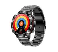 Generico Smartwatch con ECG, Misurazione Parametri Metabolici e Chiamata Bluetooth - Display AMOLED 1,43”, Sensori Salute Avanzati, IP67, Android/iOS (CINTURINO IN ACCIAIO, GRIGIO SCURO)