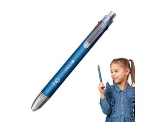 Generico Smooth Ballpoint Pens | Replaceable Writing Pens With Pencil And 5 Colors | Spring Retractable School Supplies | Multifunctional Stationary For Writing | Learning Working