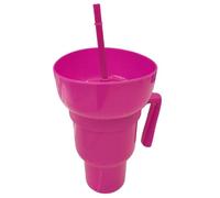 Generico Snack Drink Cup, Travel Food Container, Leakproof Double Holder, Spill-Resistant Lid, Compact Portable Design, Perfect for Outdoor Parties, Movie Nights, and Adult Travel Refreshments