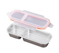 Generico Snack Pack Containers, Stackable Fruit Box, Space Saving Easy Cleanup Dishwasher Safe Pantry Storage Kitchen Utility, Sealed Food Storage for Meal, Prep, Take-Out, Condiments